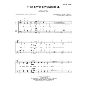 They Say It's Wonderful (from Annie Get Your Gun) (arr. Katie Farrell)
