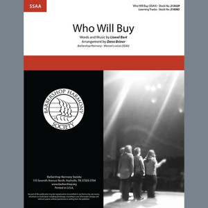 Who Will Buy (from Oliver!) (arr. Dave Briner)