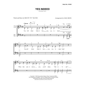 Yes Indeed (arr. Earl Moon)