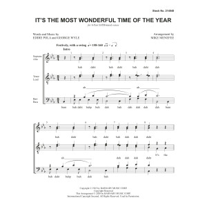 It's The Most Wonderful Time Of The Year (arr. Mike Menefee)