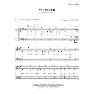Yes Indeed (arr. Earl Moon)