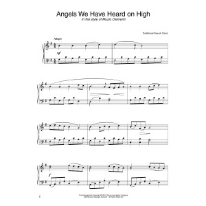 Angels We Have Heard On High (in the style of Clementi) (arr. Carol Klose)