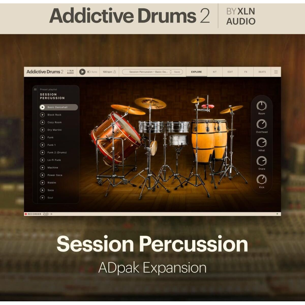XLN Audio AD2: Session Percussion