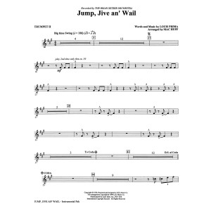 Jump, Jive An' Wail (arr. Mac Huff) - Trumpet 2