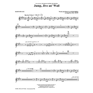 Jump, Jive An' Wail (arr. Mac Huff) - Baritone Sax