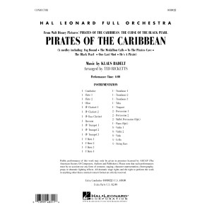 Pirates of the Caribbean (arr. Ted Ricketts) - Full Score
