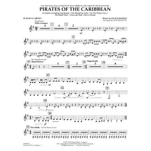 Pirates of the Caribbean (arr. Ted Ricketts) - Bb Bass Clarinet