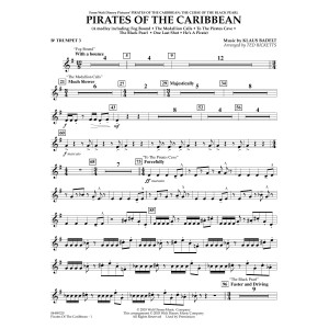 Pirates of the Caribbean (arr. Ted Ricketts) - Bb Trumpet 3