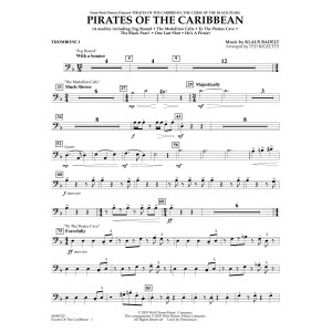Pirates of the Caribbean (arr. Ted Ricketts) - Trombone 1