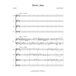 Dormi, Jesu - Score