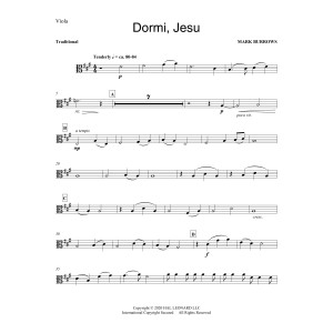 Dormi, Jesu - Viola