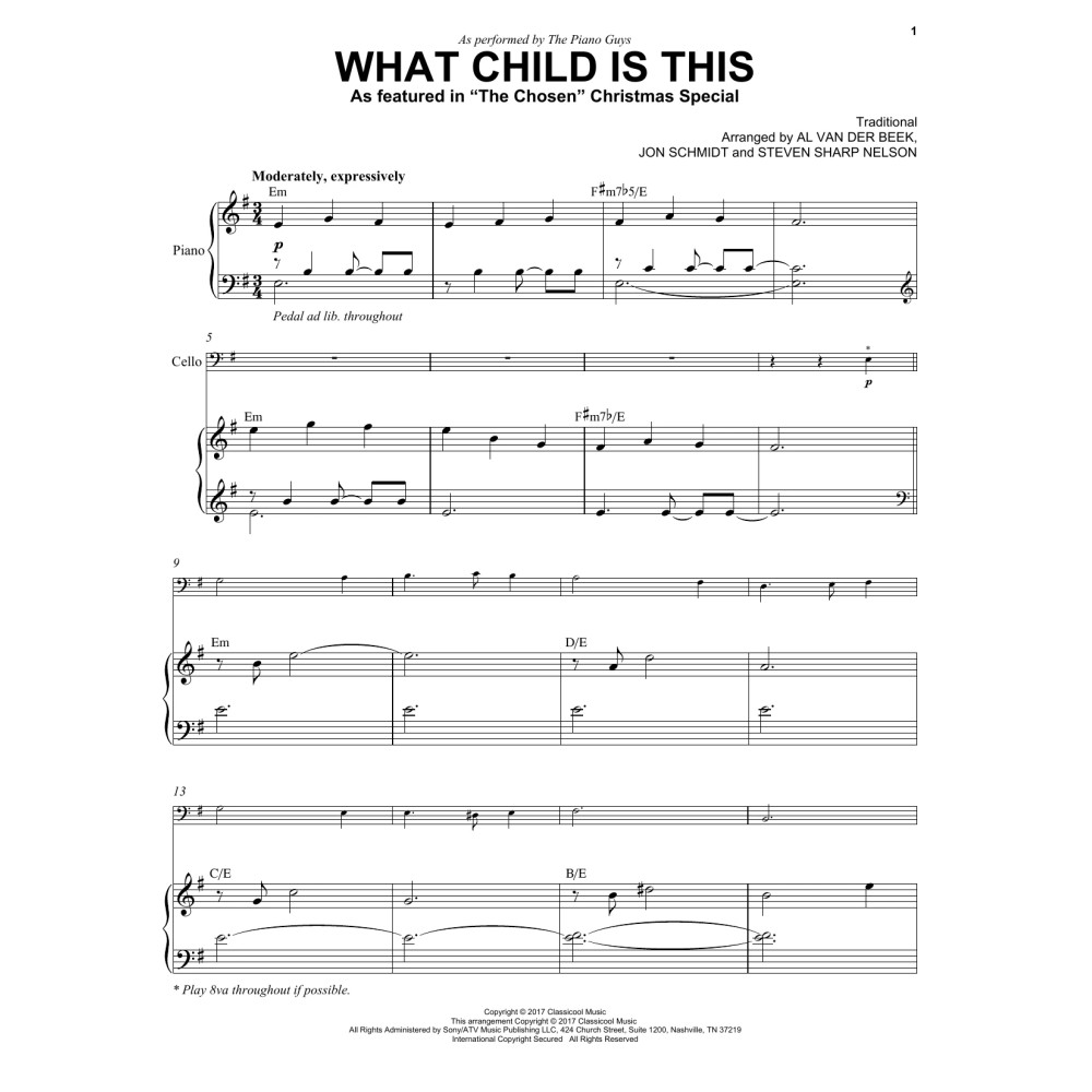 What Child Is This (as featured in "The Chosen" Christmas Special)
