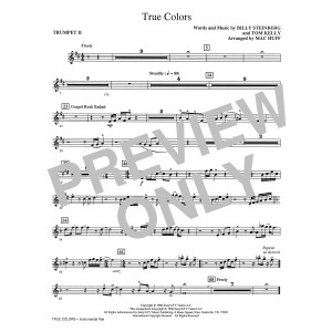 True Colors (arr. Mac Huff) - Trumpet 2