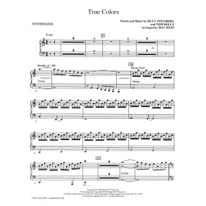 True Colors (arr. Mac Huff) - Synthesizer