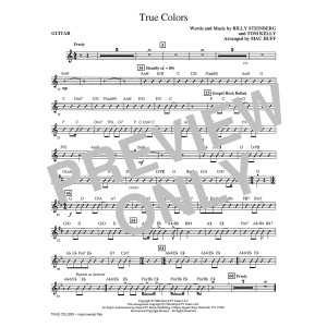 True Colors (arr. Mac Huff) - Guitar