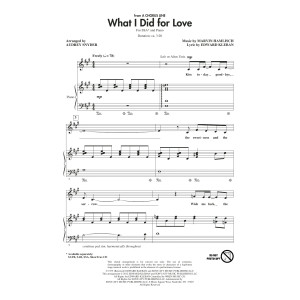 What I Did For Love (from A Chorus Line) (arr. Audrey Snyder)