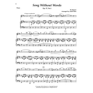 Song Without Words Op. 37, No. 1