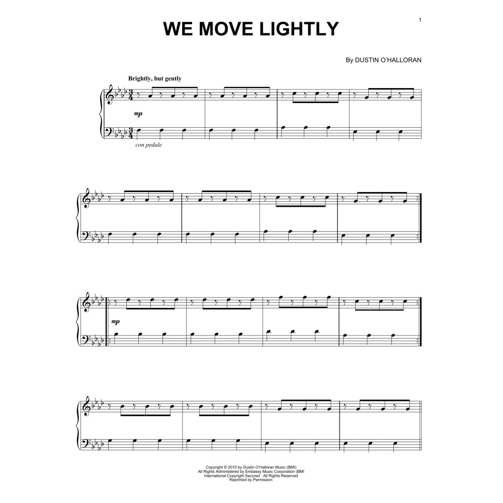 We Move Lightly (from Like Crazy)