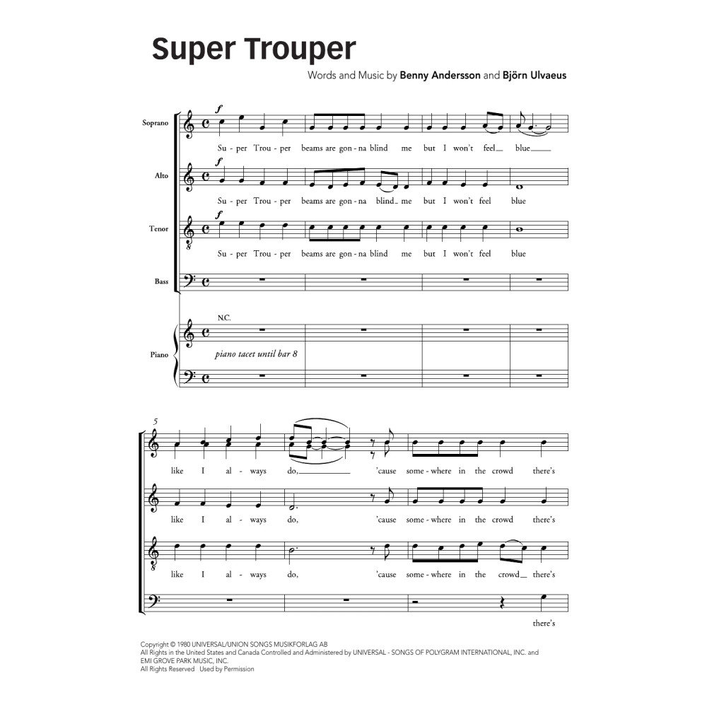 Super Trouper (arr. Ralph Allwood & Lora Sansun)