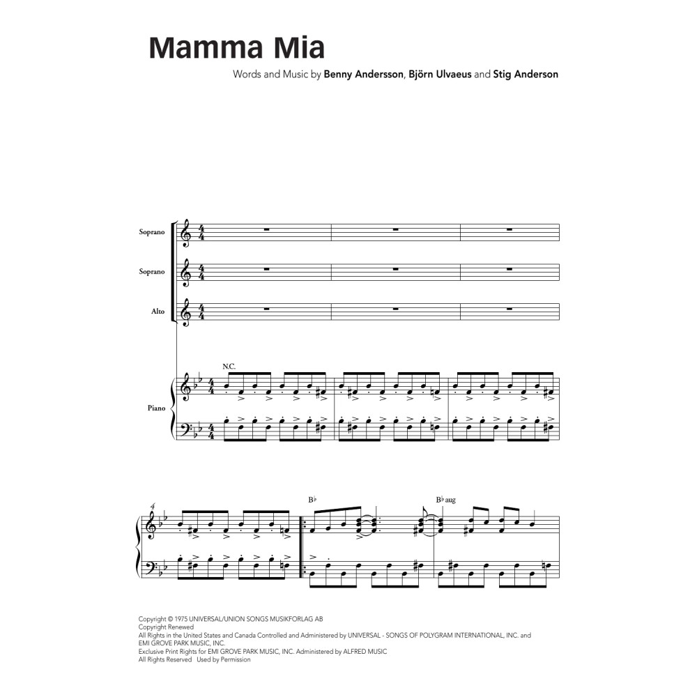Mamma Mia (arr. Ralph Allwood & Lora Sansun)
