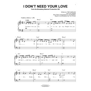 I Don't Need Your Love (from Six: The Musical)
