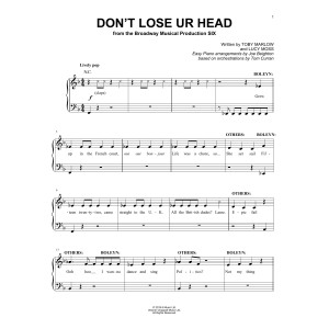 Don't Lose Ur Head (from Six: The Musical)