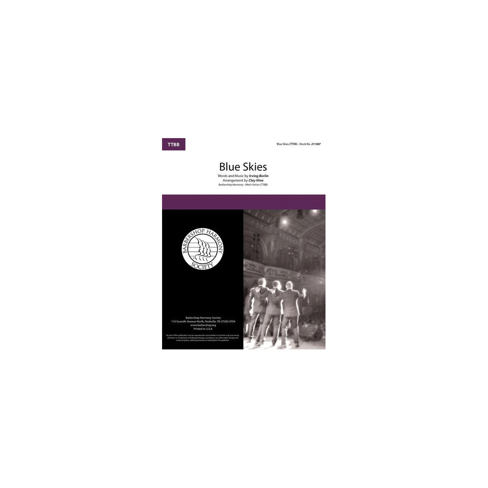 Blue Skies (from Betsy) (arr. Clay Hine)