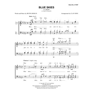 Blue Skies (from Betsy) (arr. Clay Hine)