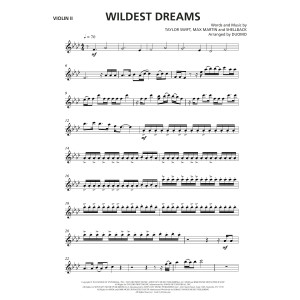 Wildest Dreams (from the Netflix series Bridgerton) - Violin 2
