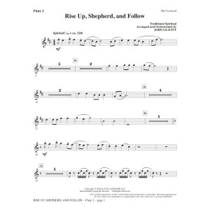 Rise Up, Shepherd, and Follow (arr. John Leavitt) - Flute 2