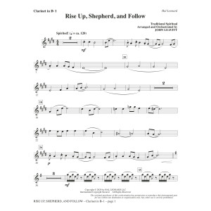 Rise Up, Shepherd, and Follow (arr. John Leavitt) - Bb Clarinet 1