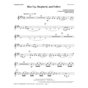 Rise Up, Shepherd, and Follow (arr. John Leavitt) - Bb Clarinet 2