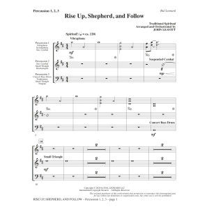 Rise Up, Shepherd, and Follow (arr. John Leavitt) - Percussion 1-3