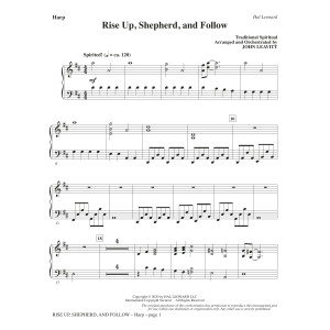 Rise Up, Shepherd, and Follow (arr. John Leavitt) - Harp