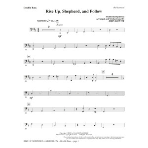 Rise Up, Shepherd, and Follow (arr. John Leavitt) - Double Bass