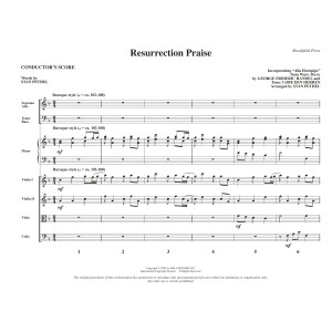 Resurrection Praise (arr. Stan Pethel) - Full Score