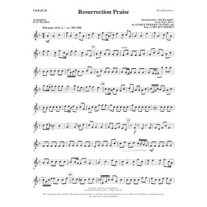 Resurrection Praise (arr. Stan Pethel) - Violin 2