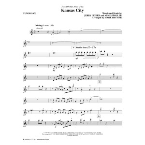 Kansas City (from Smokey Joe's Cafe) (arr. Mark Brymer) - Tenor Sax
