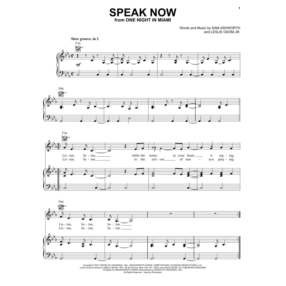 Speak Now (from One Night In Miami...)