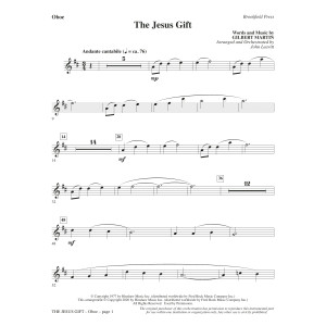 The Jesus Gift (arr. John Leavitt) - Oboe