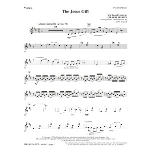 The Jesus Gift (arr. John Leavitt) - Violin 2