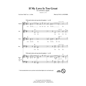 If My Love Is Too Great