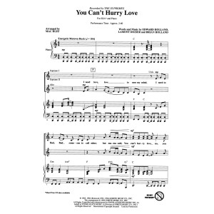 You Can't Hurry Love (arr. Mac Huff)