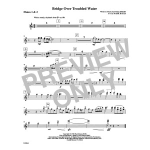 Bridge Over Troubled Water (arr. Mark Hayes) - Flute 1 & 2