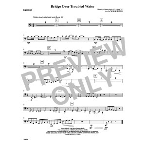 Bridge Over Troubled Water (arr. Mark Hayes) - Bassoon