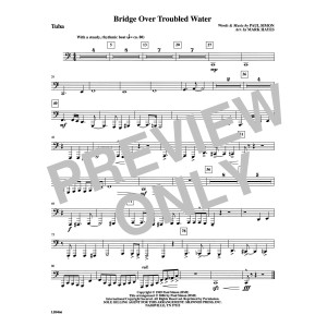 Bridge Over Troubled Water (arr. Mark Hayes) - Tuba
