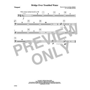 Bridge Over Troubled Water (arr. Mark Hayes) - Timpani