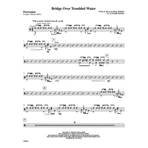 Bridge Over Troubled Water (arr. Mark Hayes) - Percussion