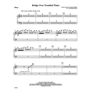 Bridge Over Troubled Water (arr. Mark Hayes) - Harp