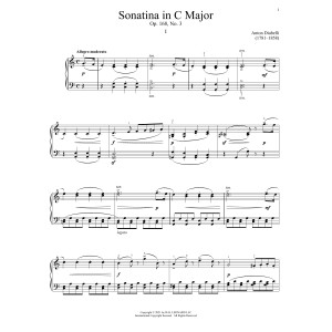 Sonatina In C Major, Op. 168, No. 3